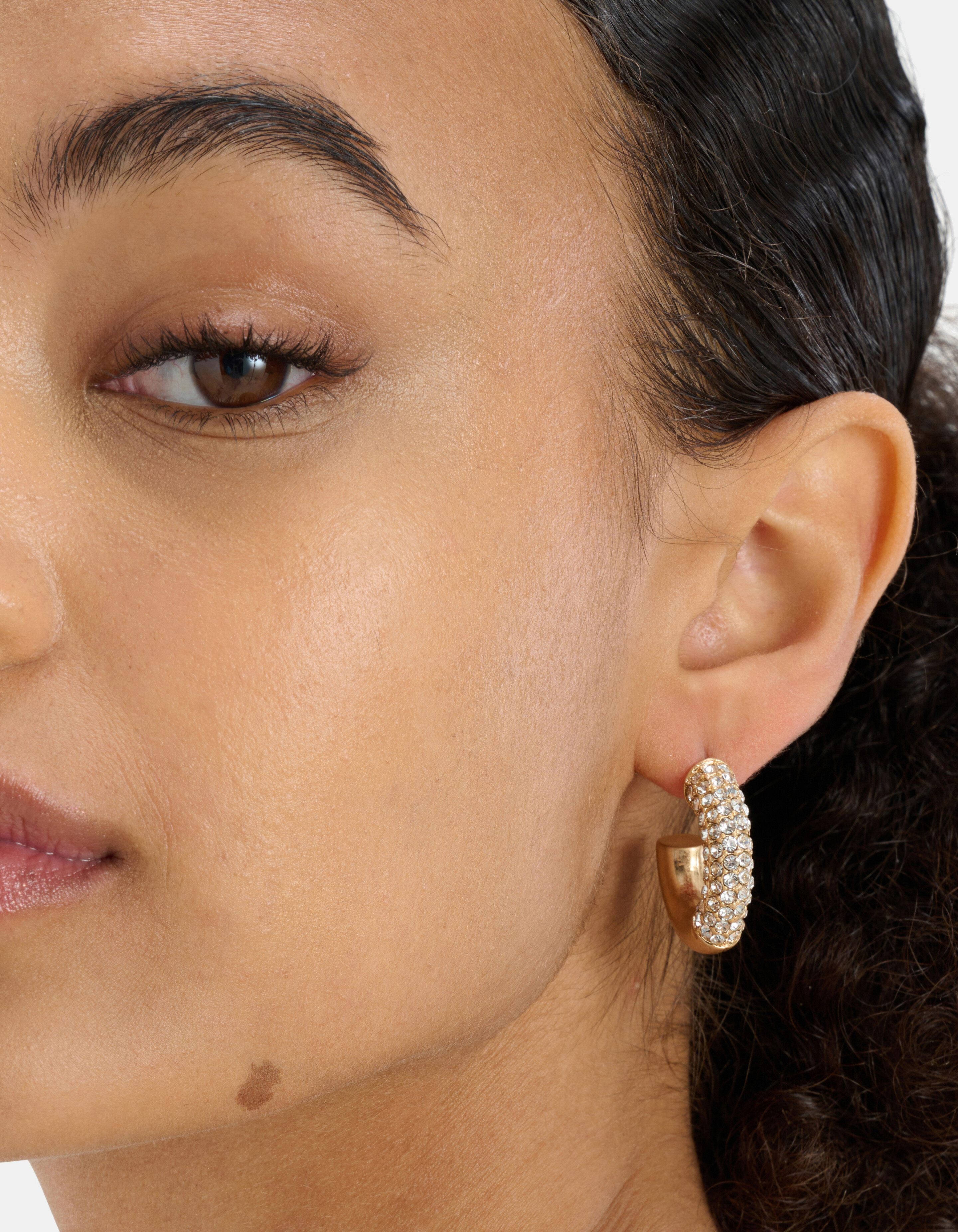 Big Diamond Hoops Oorbellen SHOEBY ACCESSOIRES