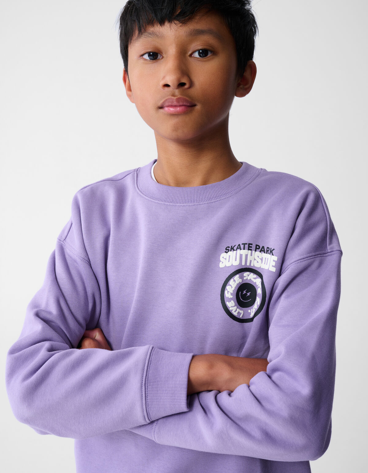 Skate Park Artwork Sweater Paars SHOEBY BOYS