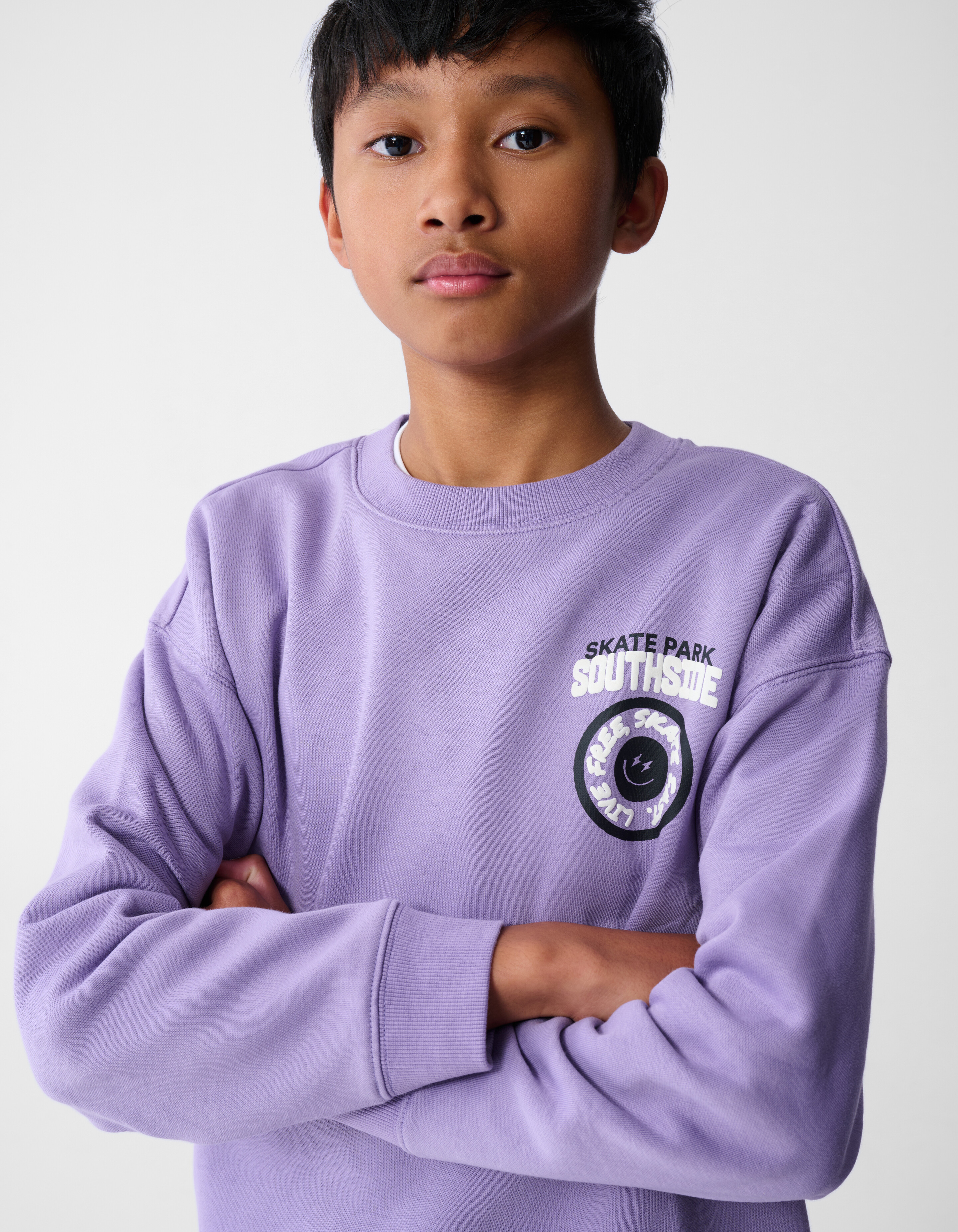 Skate Park Artwork Sweater Paars SHOEBY BOYS