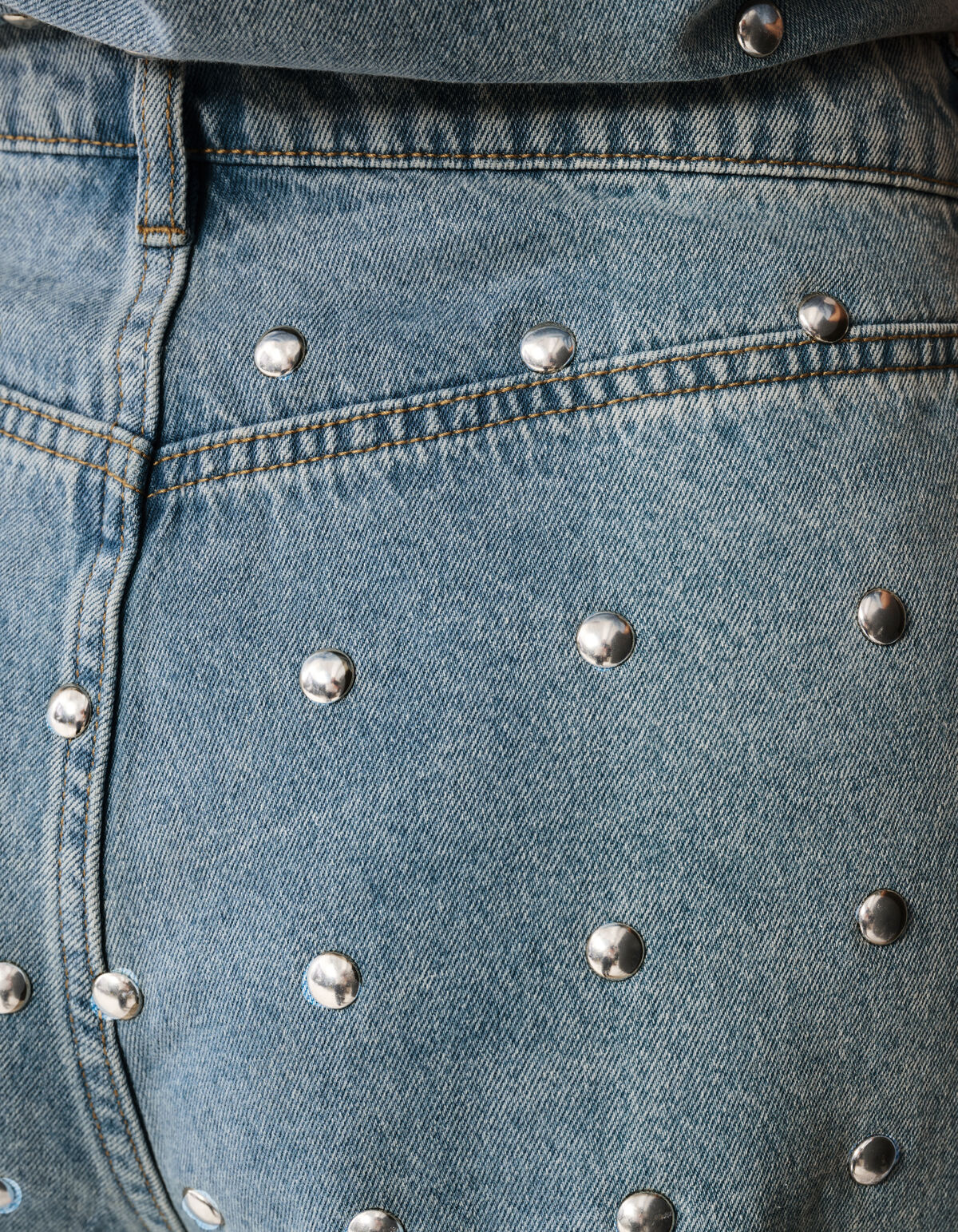 Denim Studs Short Mediumstone By Lizzy SHOEBY WOMEN