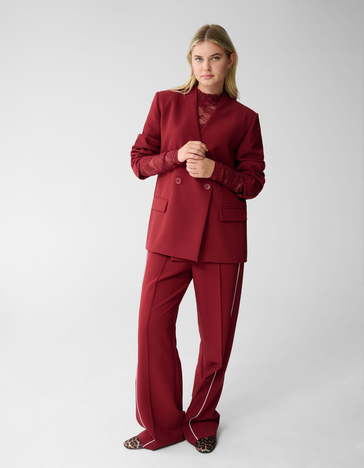 Kanten Top Rood SHOEBY WOMEN