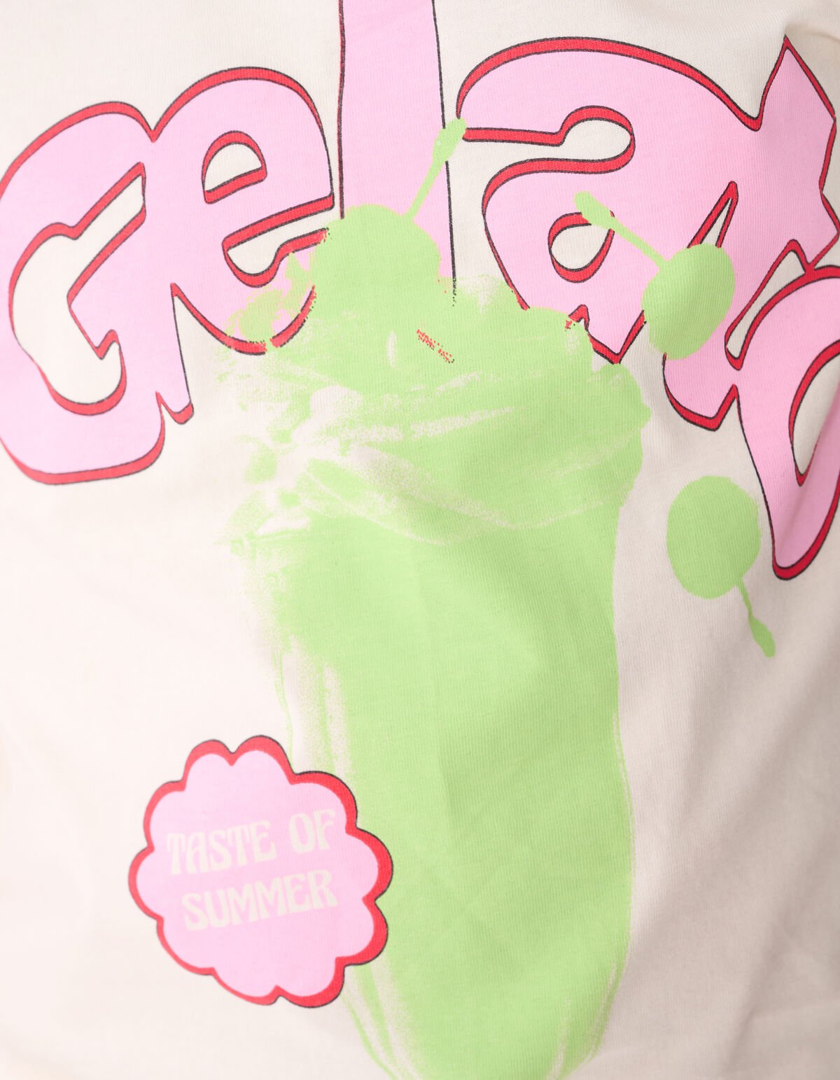 Gelato Artwork T-shirt Gebroken Wit SHOEBY GIRLS