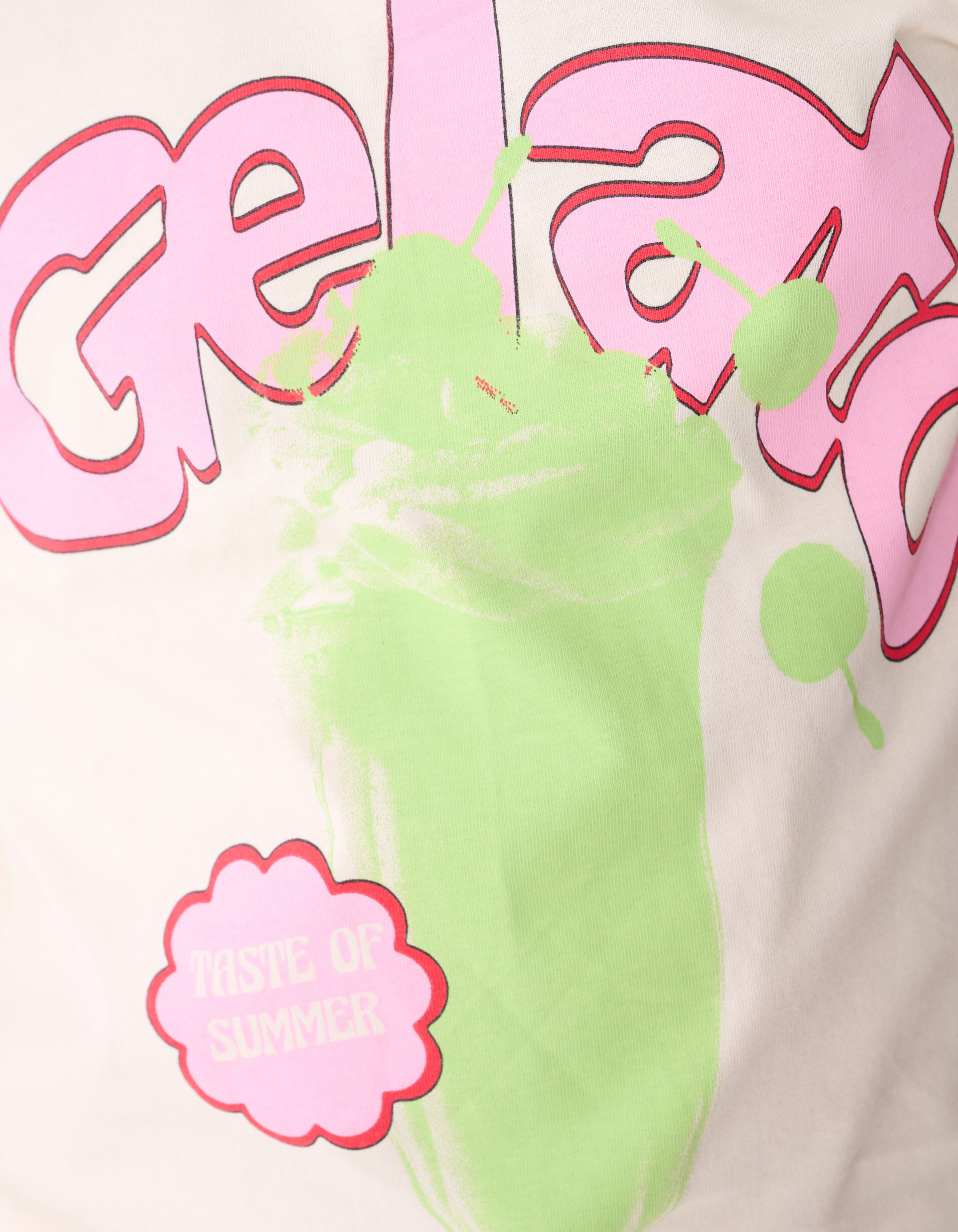 Gelato Artwork T-shirt Gebroken Wit SHOEBY GIRLS