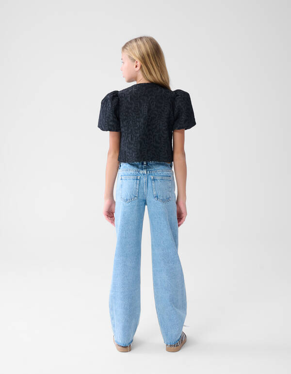 Pofmouwen Blazer Zwart SHOEBY GIRLS