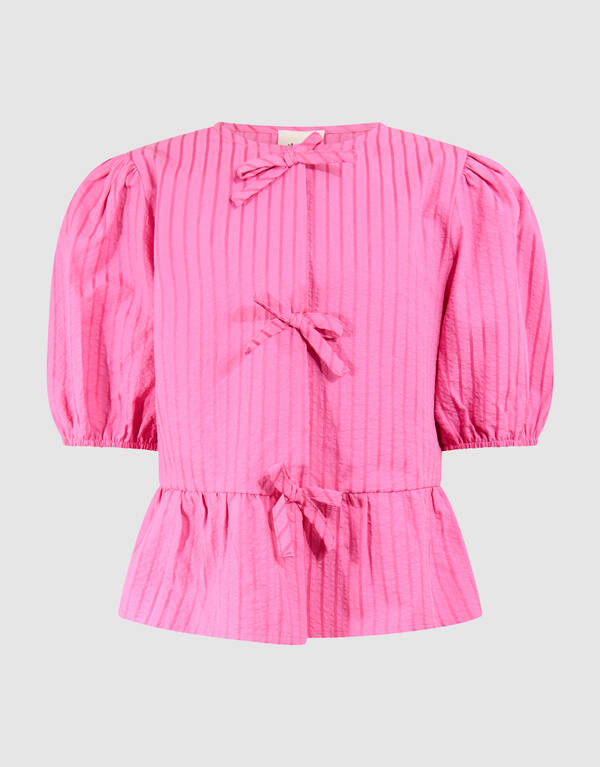 Stripe Strik Top Roze SHOEBY GIRLS