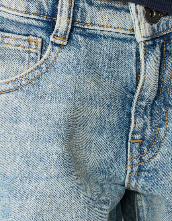 Tapered Fit Jeans Bleached SHOEBY BOYS