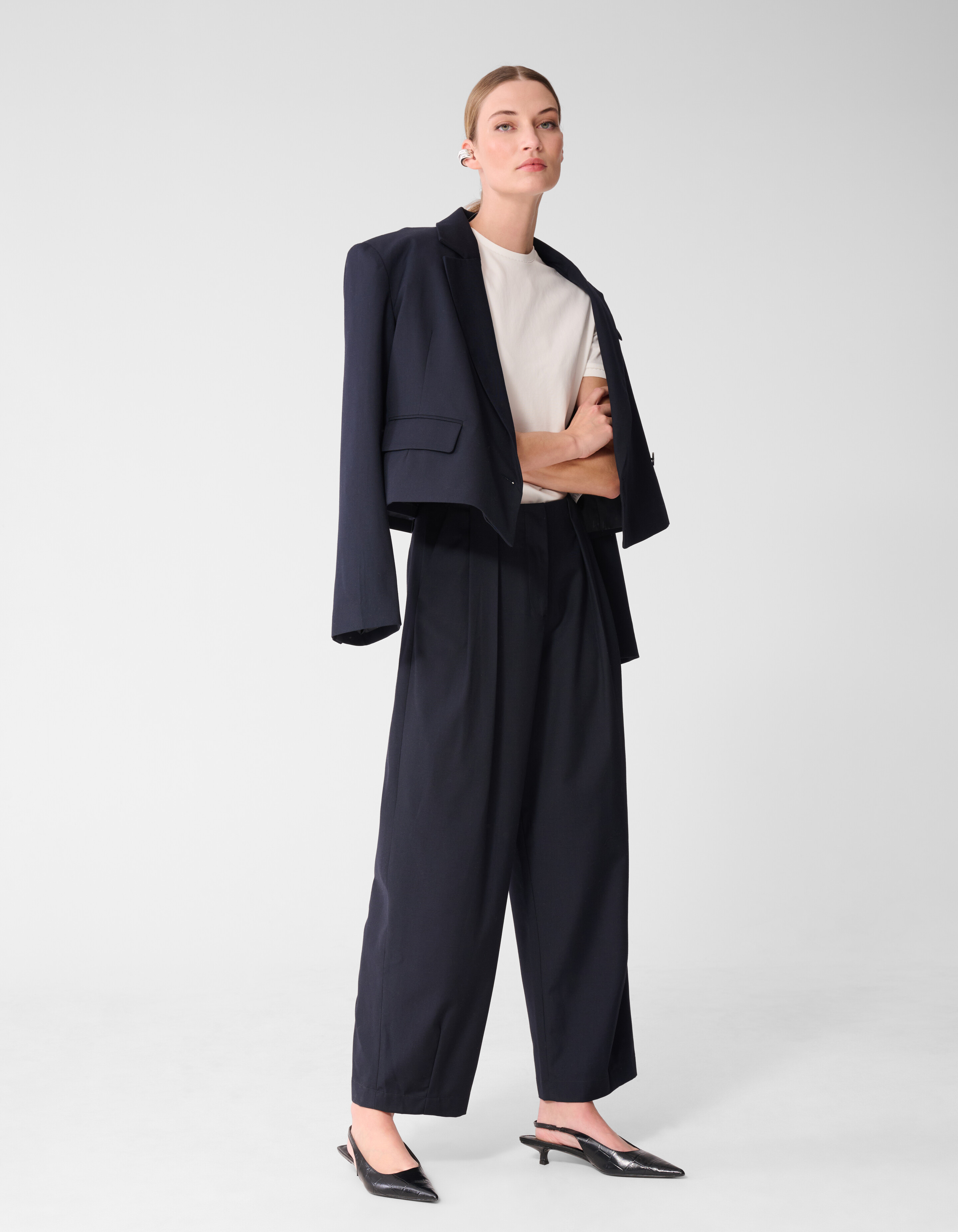 Pleated Broek Donkerblauw By Lonneke SHOEBY WOMEN