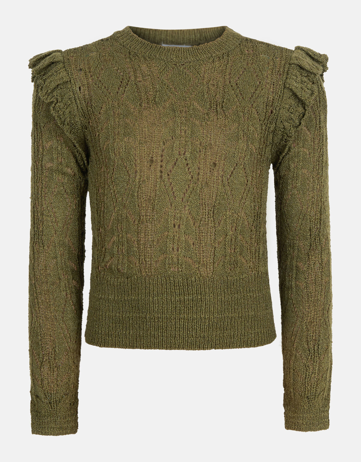 Ajour Top Donkergroen SHOEBY GIRLS