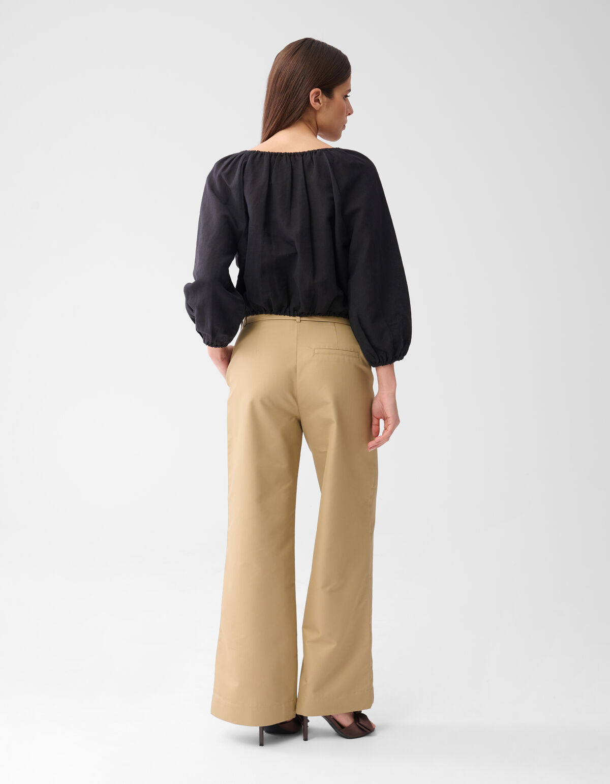 Linnen Blouse Zwart By Mieke SHOEBY WOMEN