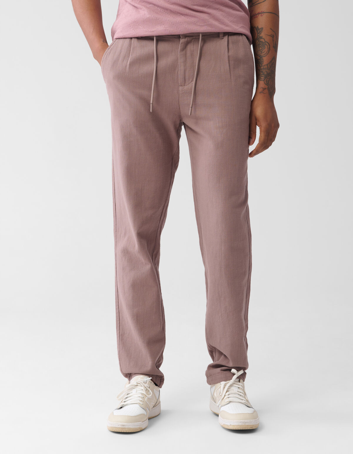 Structuur Broek Lichtbruin SHOEBY MEN