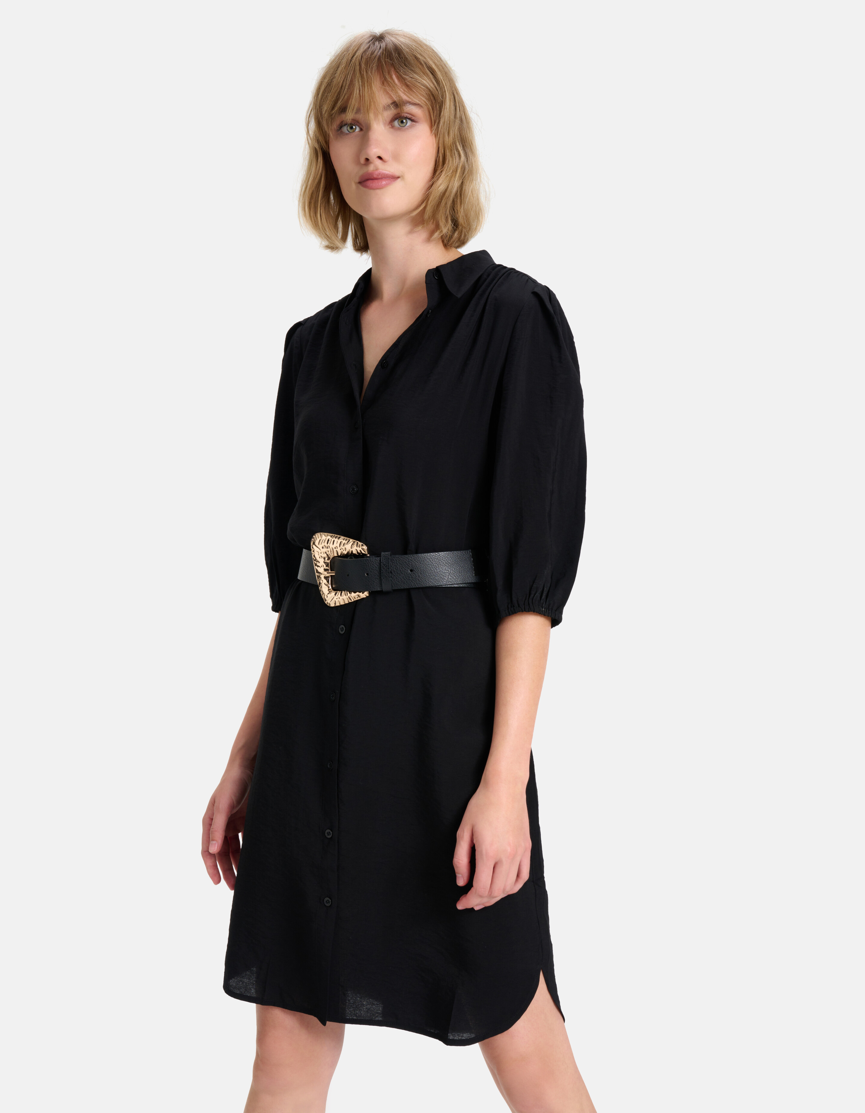 Midi Jurk Zwart SHOEBY WOMEN