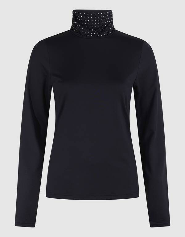 Strass Col Top Zwart SHOEBY WOMEN