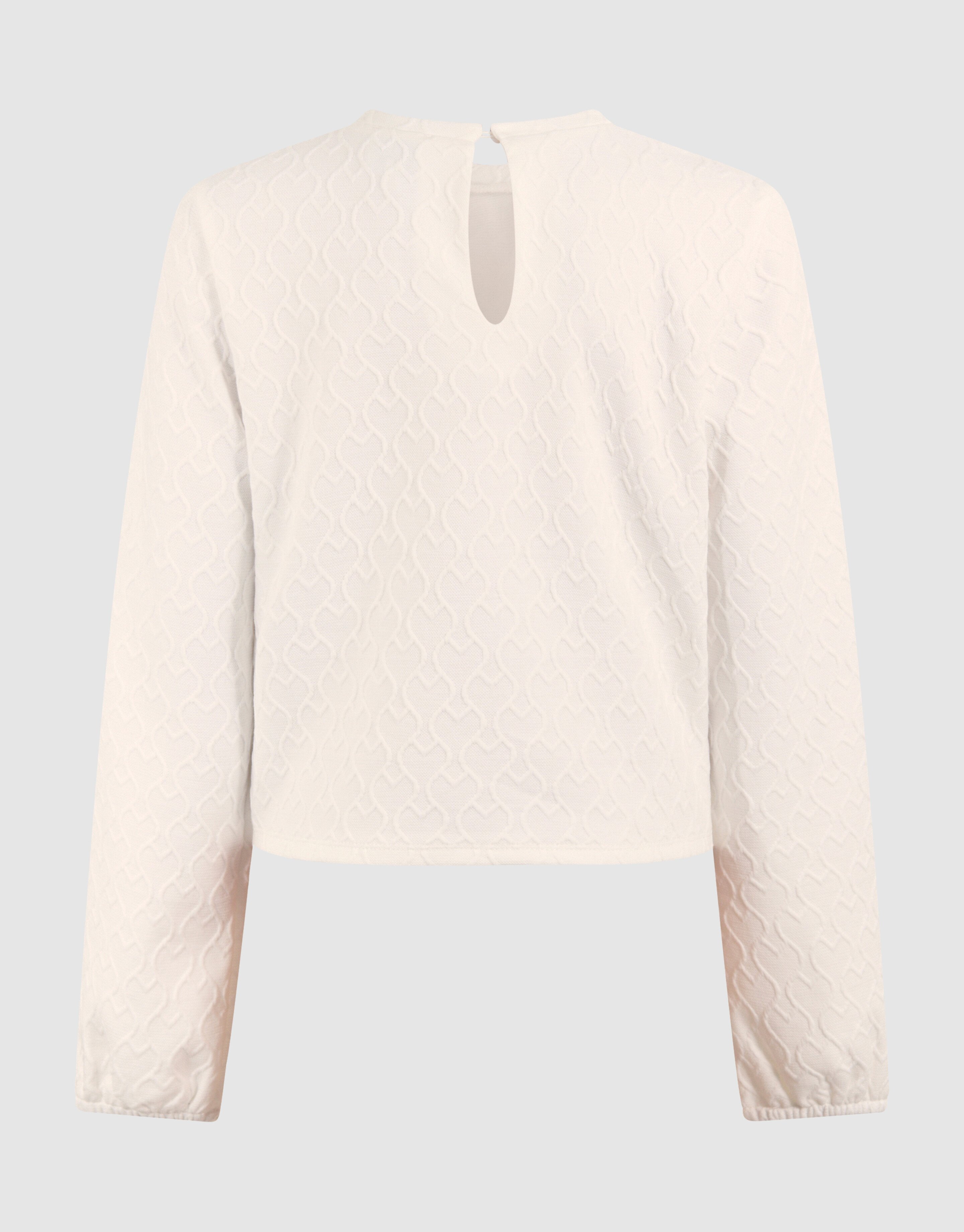Heart Wrap Top Gebroken Wit SHOEBY GIRLS