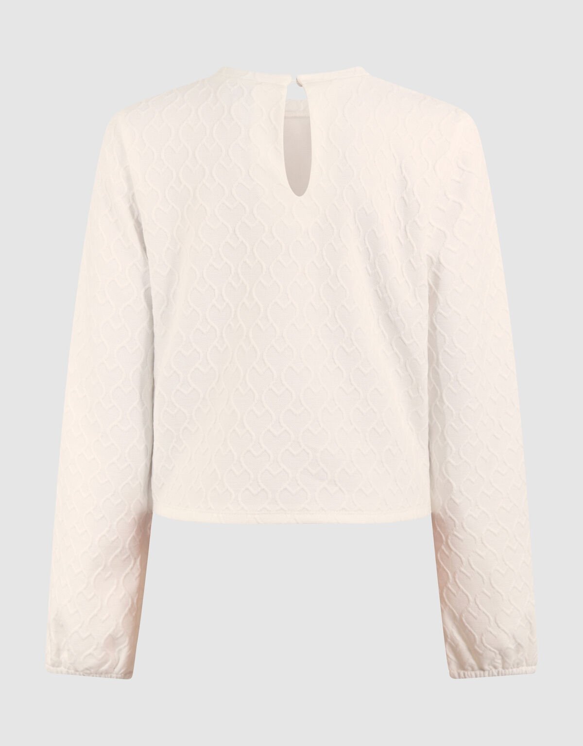 Heart Wrap Top Gebroken Wit SHOEBY GIRLS