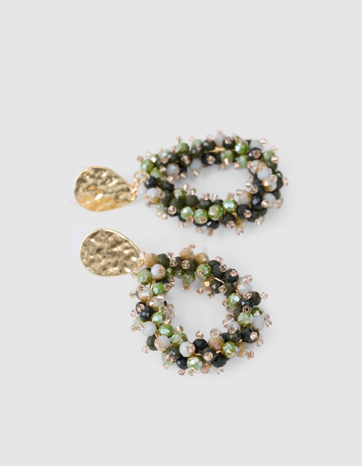 Beaded Druppel Oorbellen Groen SHOEBY ACCESSOIRES
