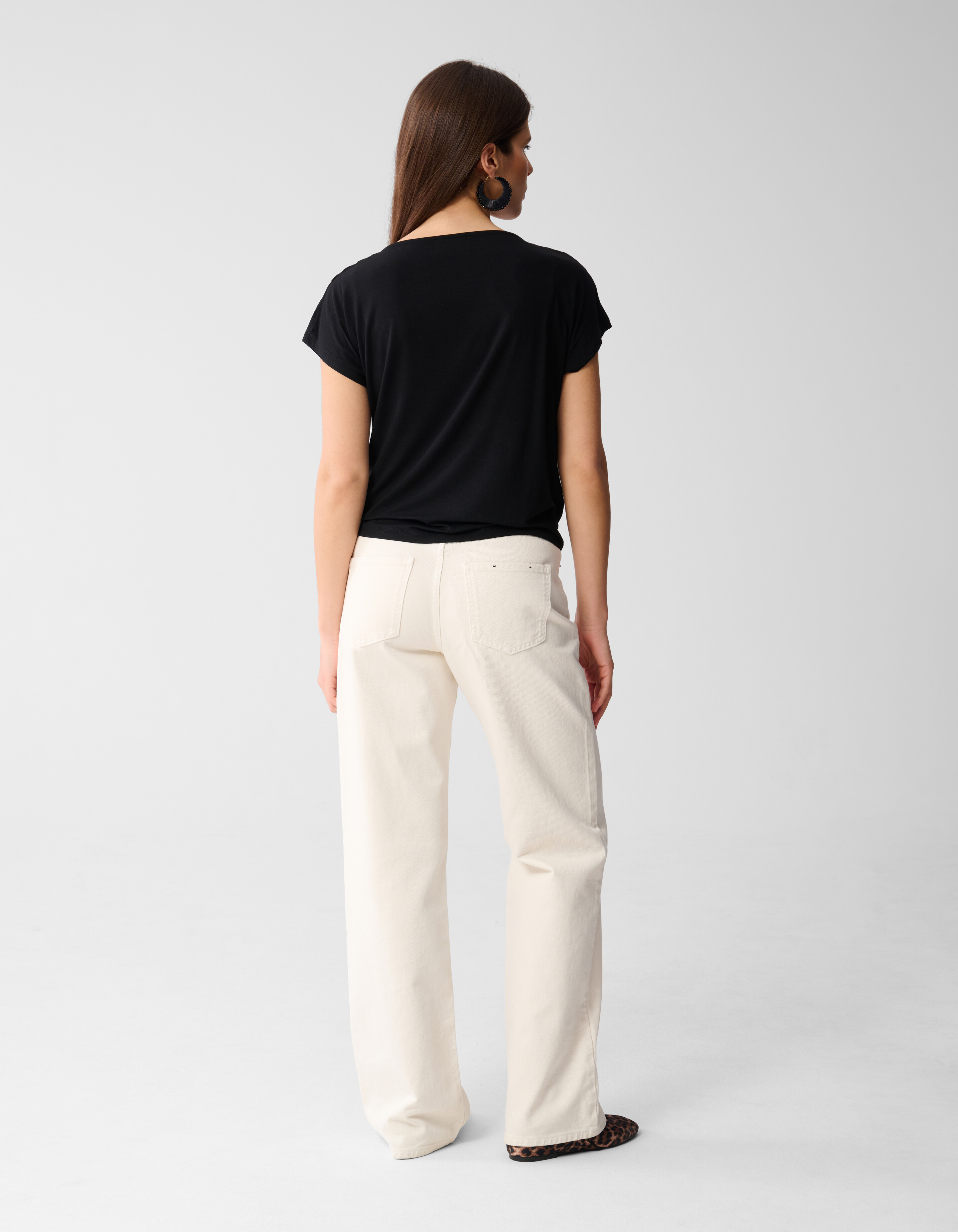 Gedrapeerde Top Zwart SHOEBY WOMEN