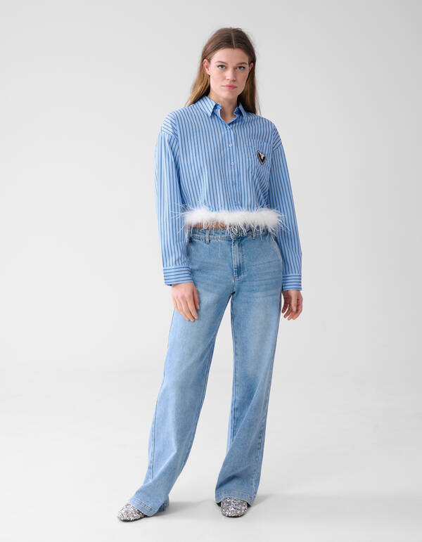 Wide Leg Jeans Mediumstone SHOEBY WOMEN