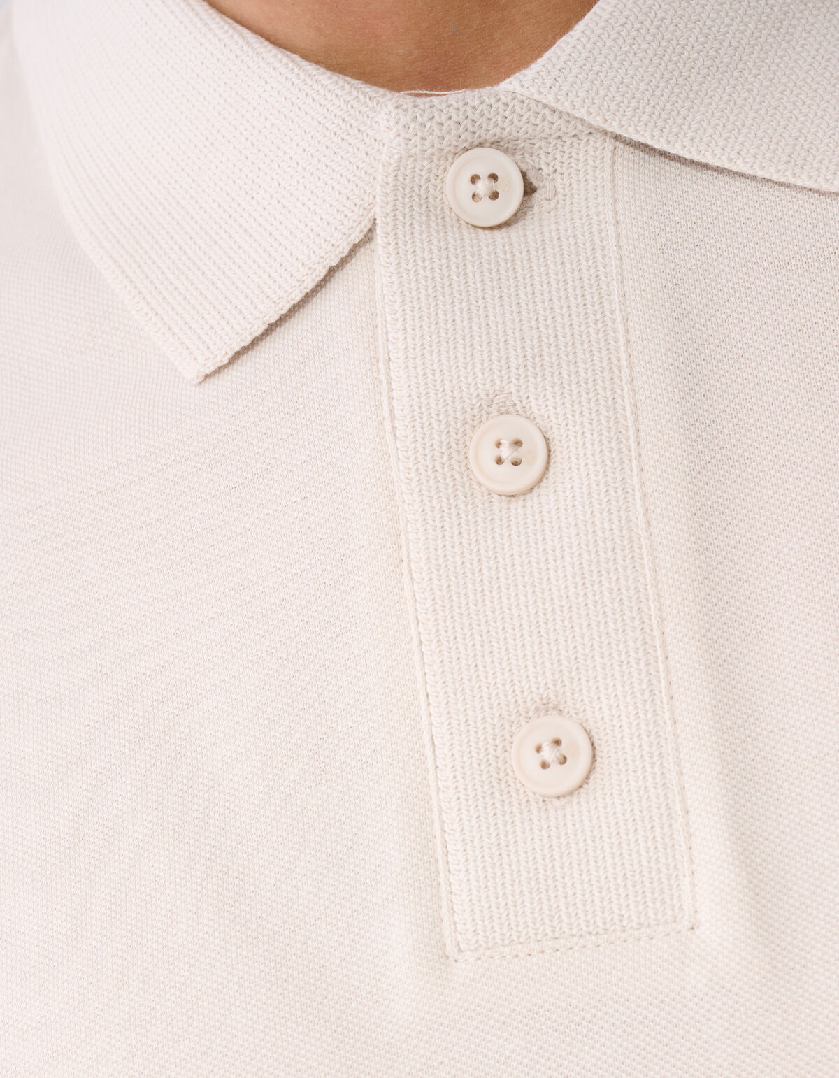 Gebreide Polo Zand SHOEBY MEN