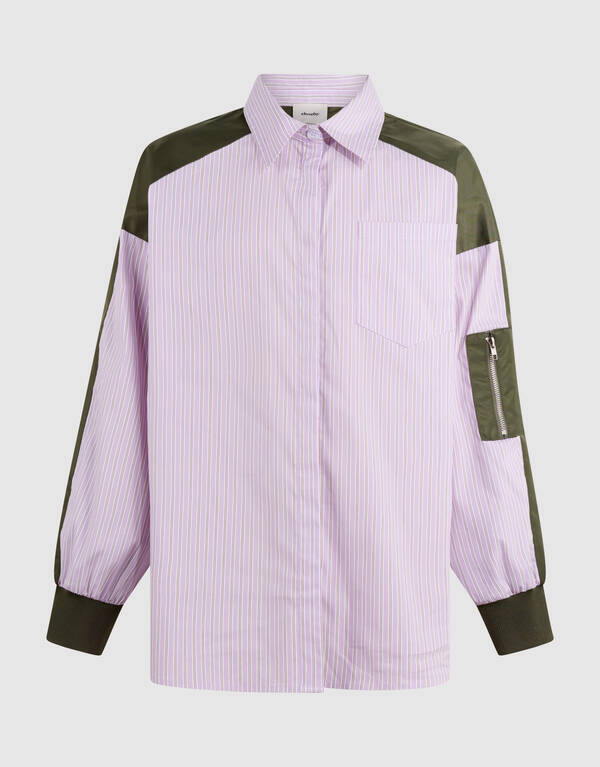 Oversized Bomber Blouse Lichtpaars SHOEBY GIRLS