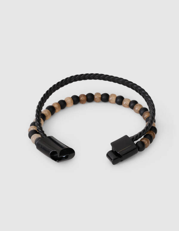 Beaded Armbanden Set Lichtbruin SHOEBY ACCESSOIRES