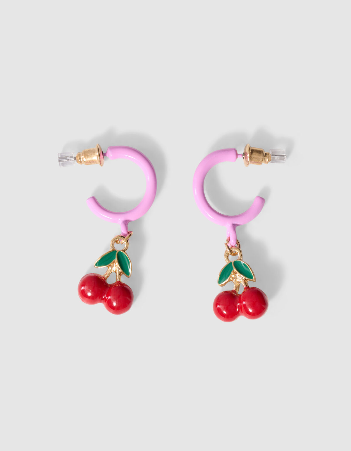 Cherry Charm Oorbellen Roze SHOEBY ACCESSOIRES