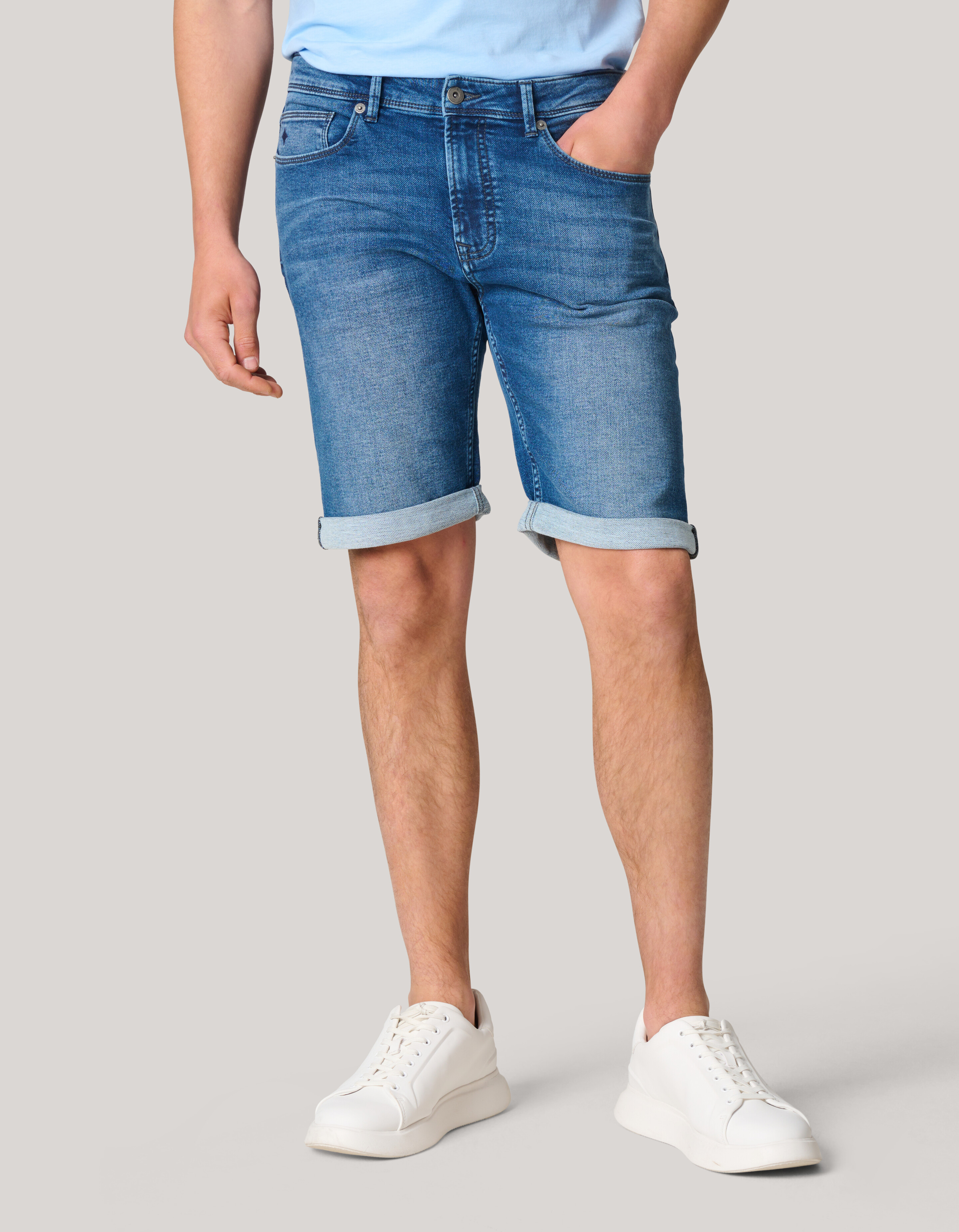 Jog Denim Short Donkerblauw SHOEBY MEN