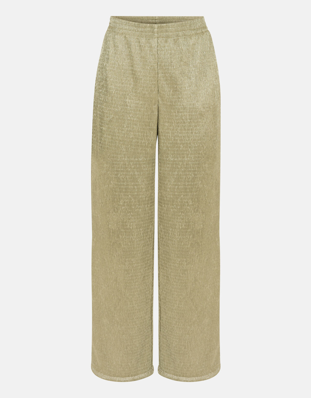 Crinkle Lurex Broek Limoengroen SHOEBY WOMEN