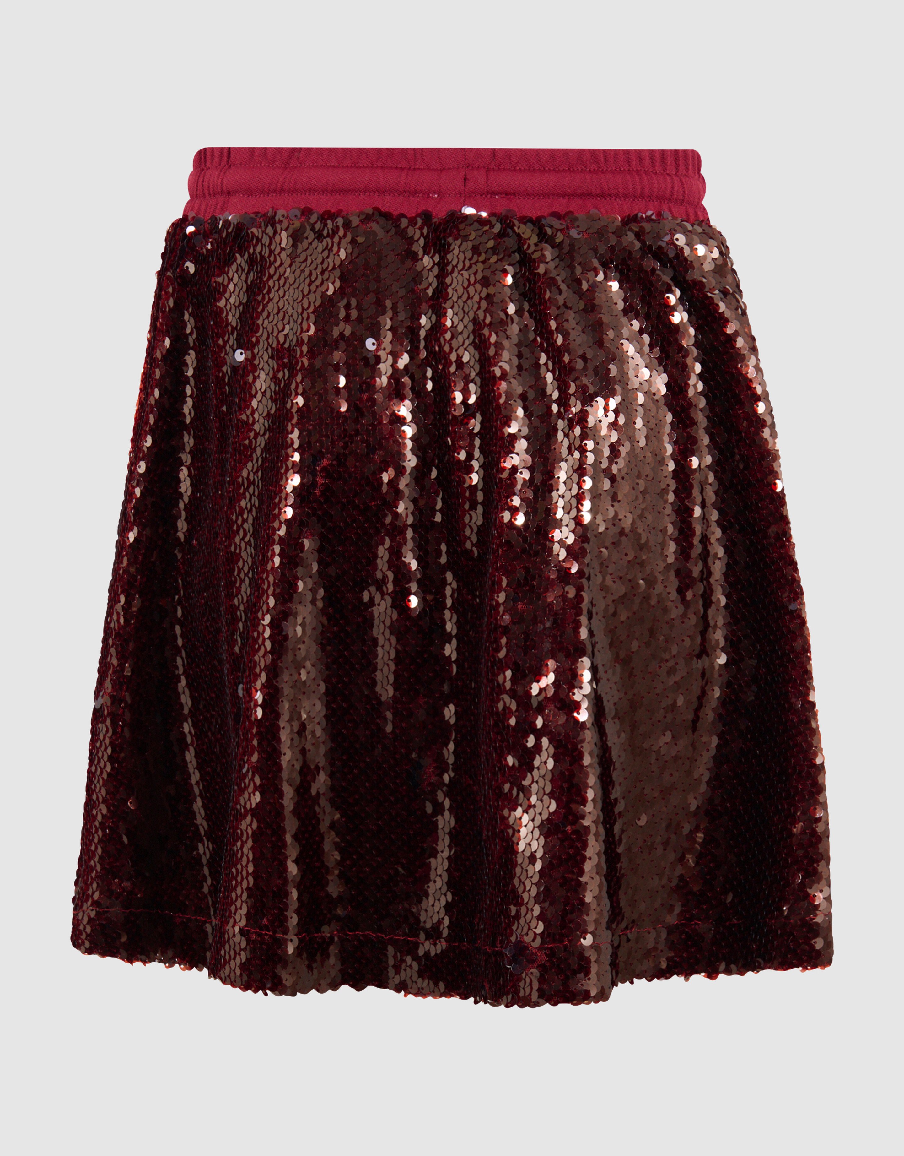 Pailletten Mini Rok Donkerrood SHOEBY GIRLS