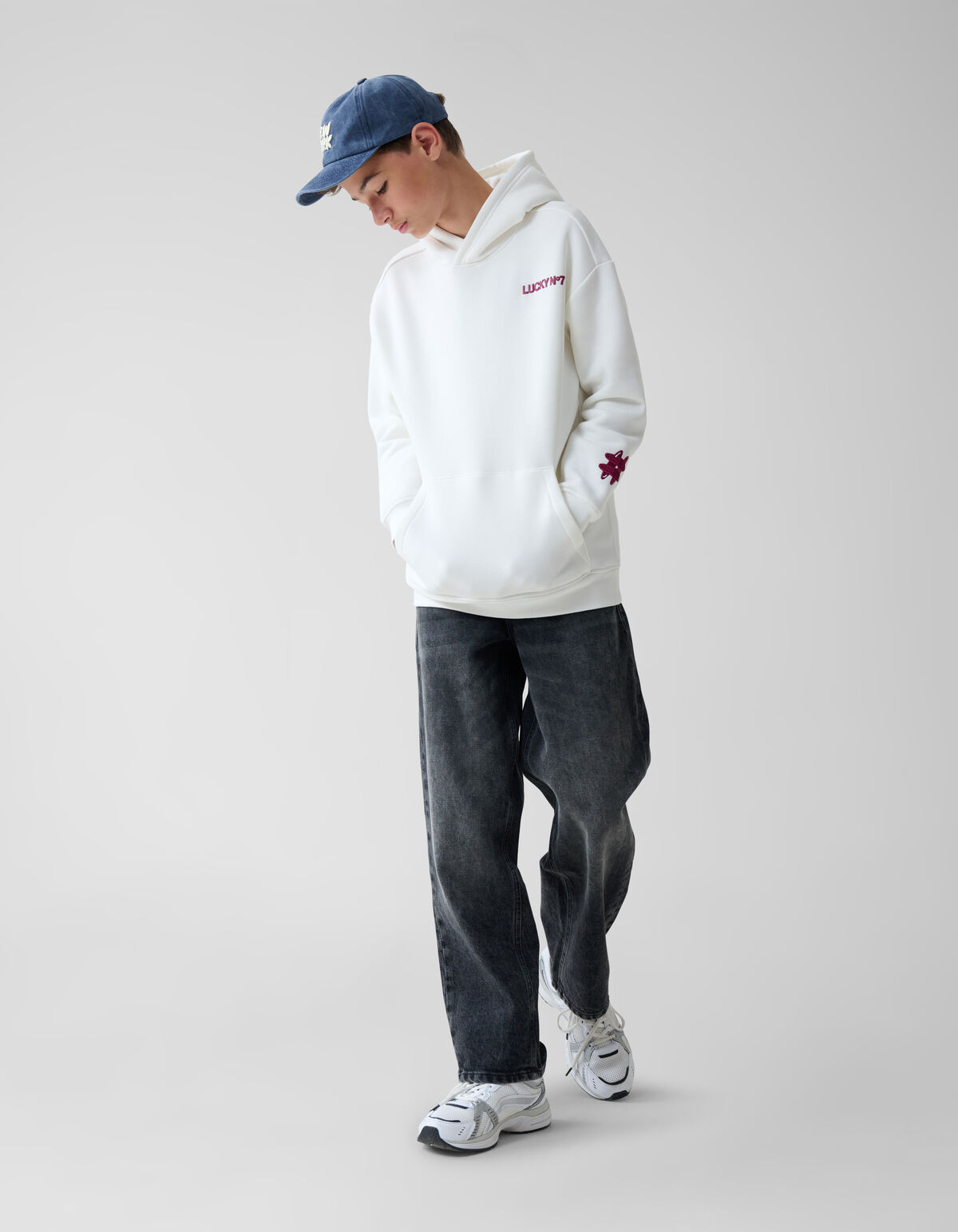 Artwork Hoodie Gebroken Wit SHOEBY BOYS