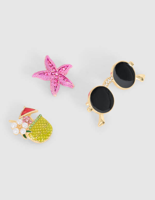 Summer Broche Set Goud SHOEBY ACCESSOIRES