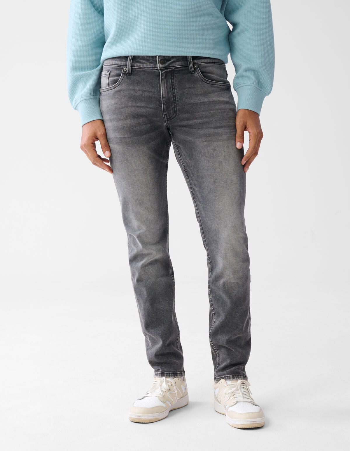 Slim Fit Jog Jeans Grijs L32 SHOEBY MEN