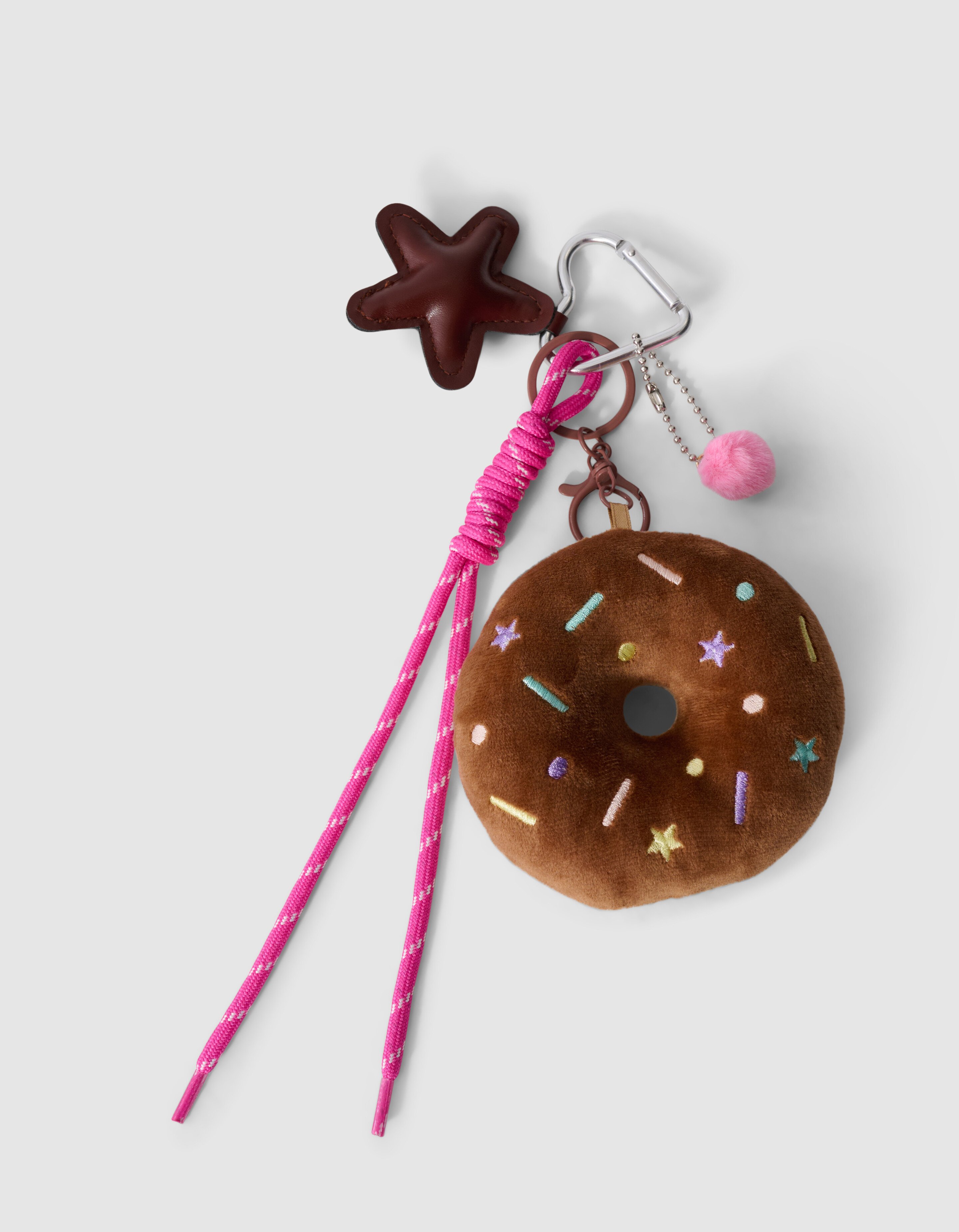 Donut Sleutelhanger Bruin SHOEBY ACCESSOIRES