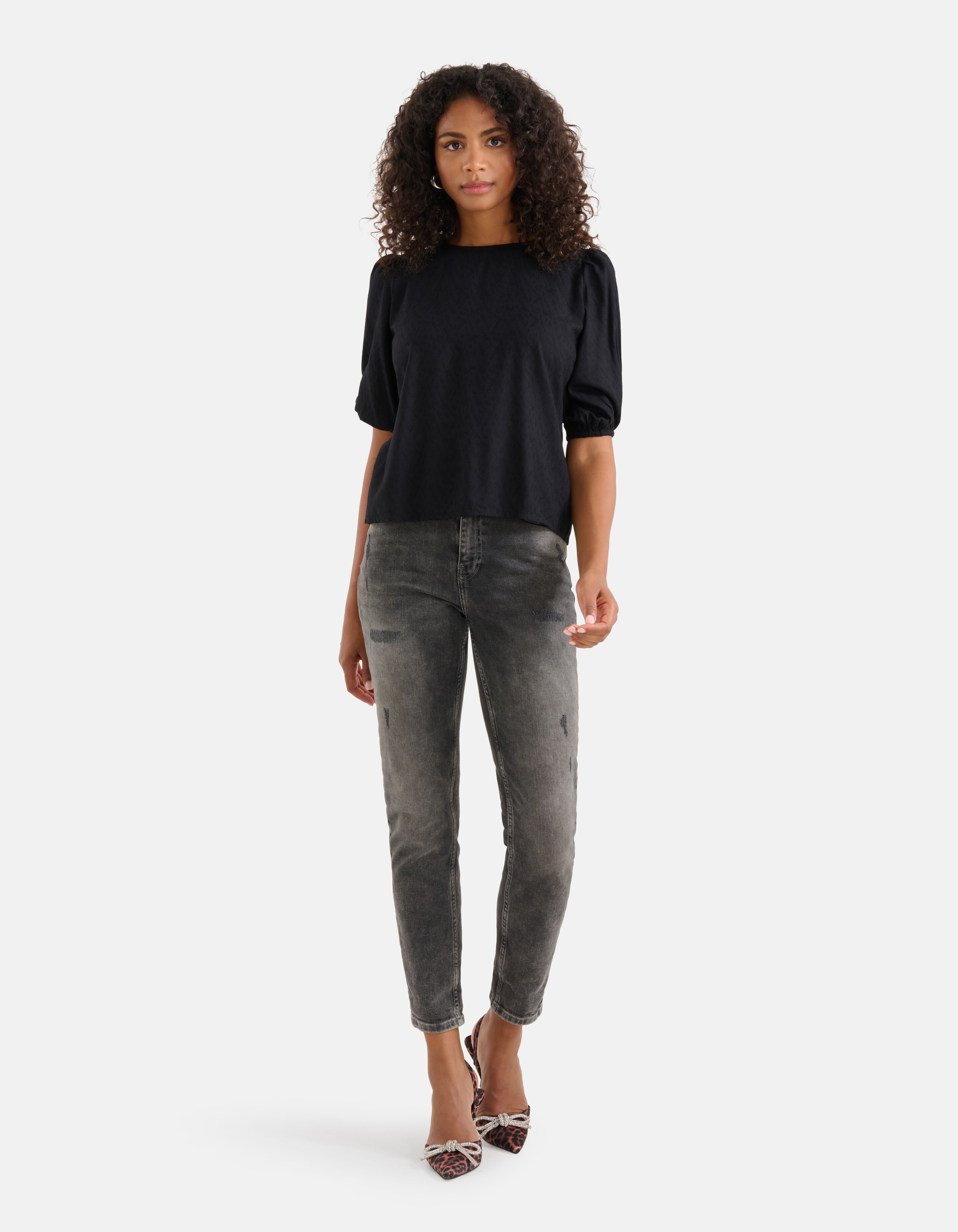 Structuur Top Zwart SHOEBY WOMEN