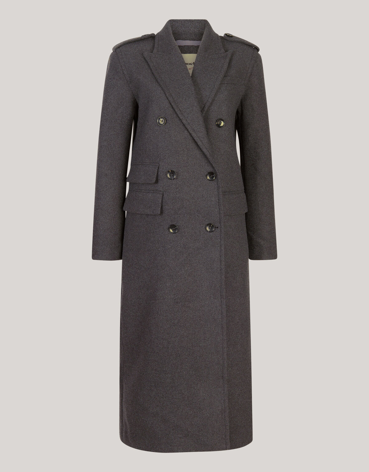 Lange Trenchcoat Donkergrijs SHOEBY WOMEN