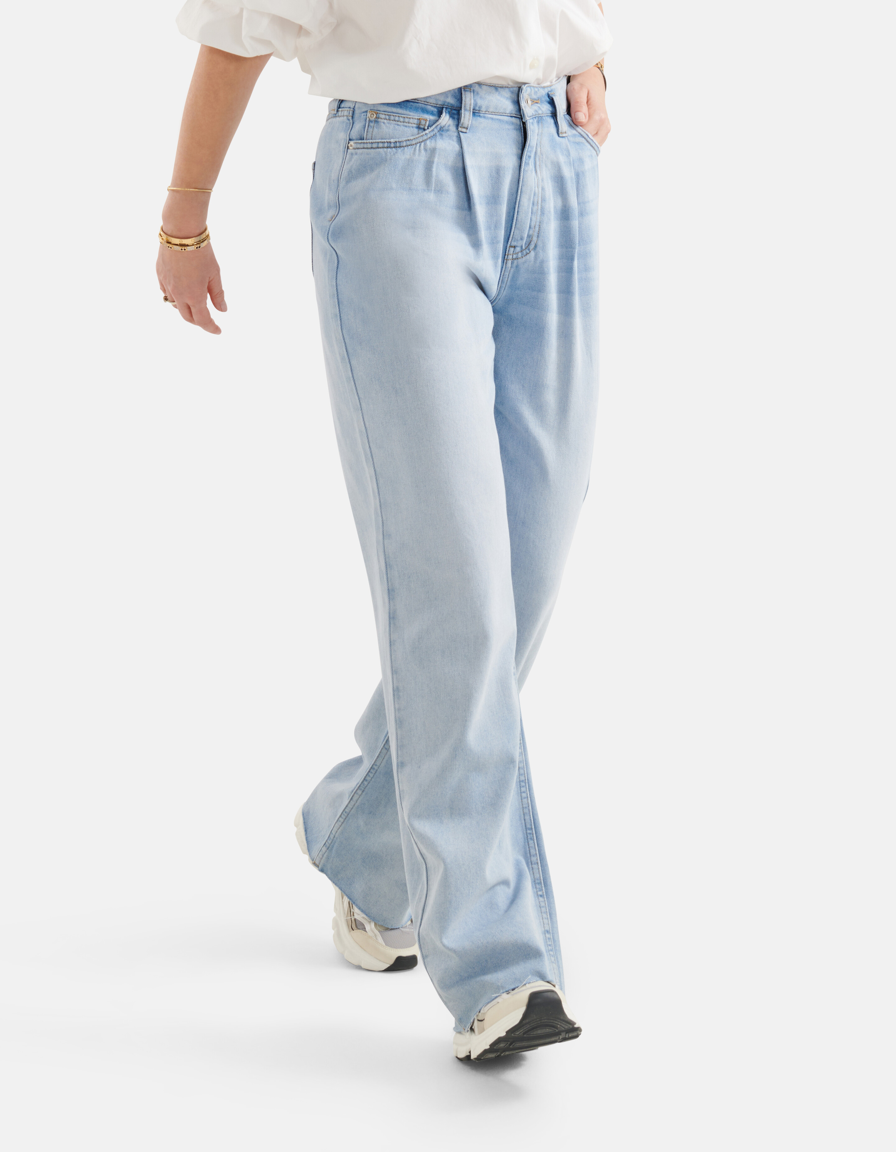 Wide Leg Jeans Blauw L32 SHOEBY WOMEN