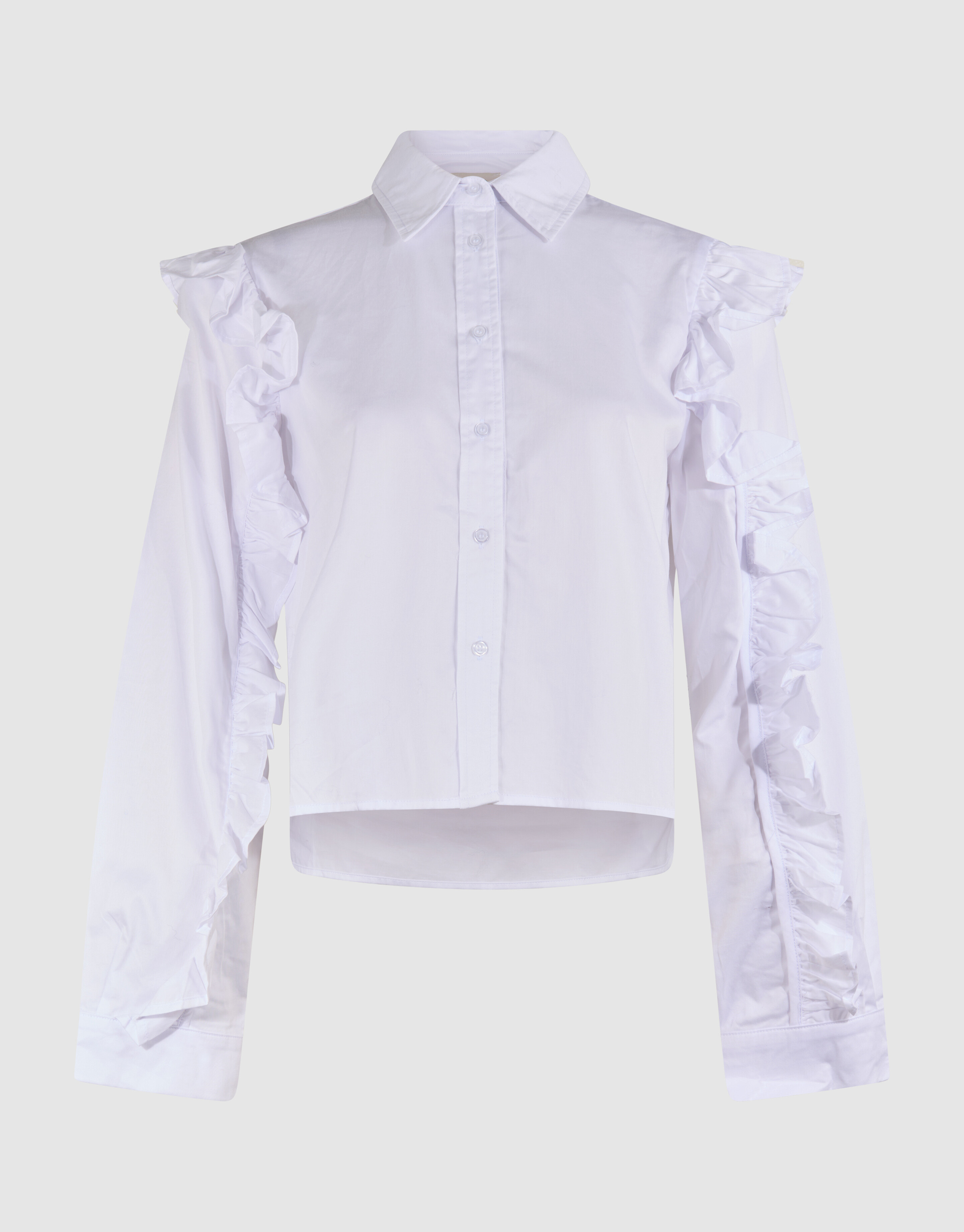 Ruffle Blouse Wit SHOEBY WOMEN