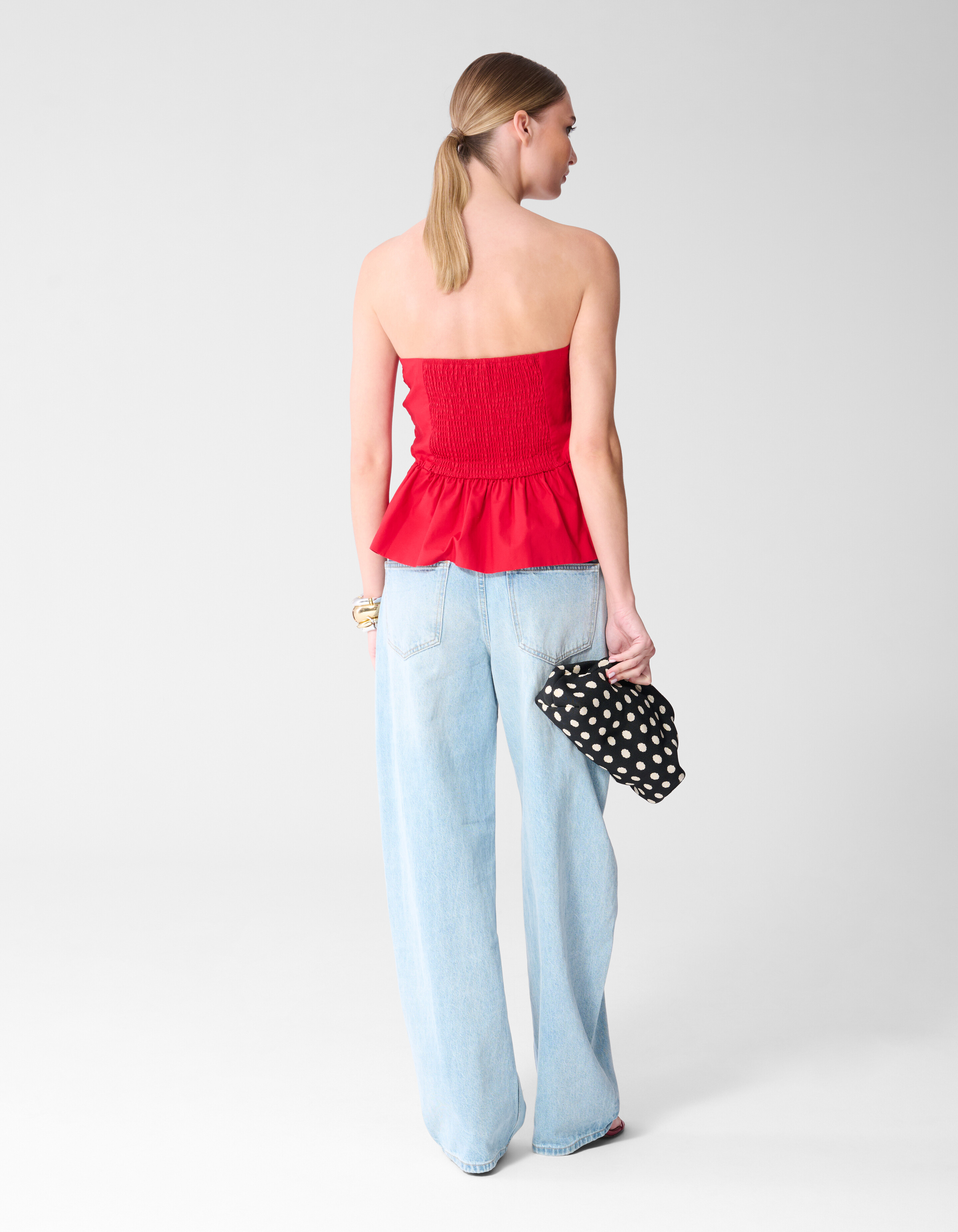 Strapless Top Rood SHOEBY WOMEN