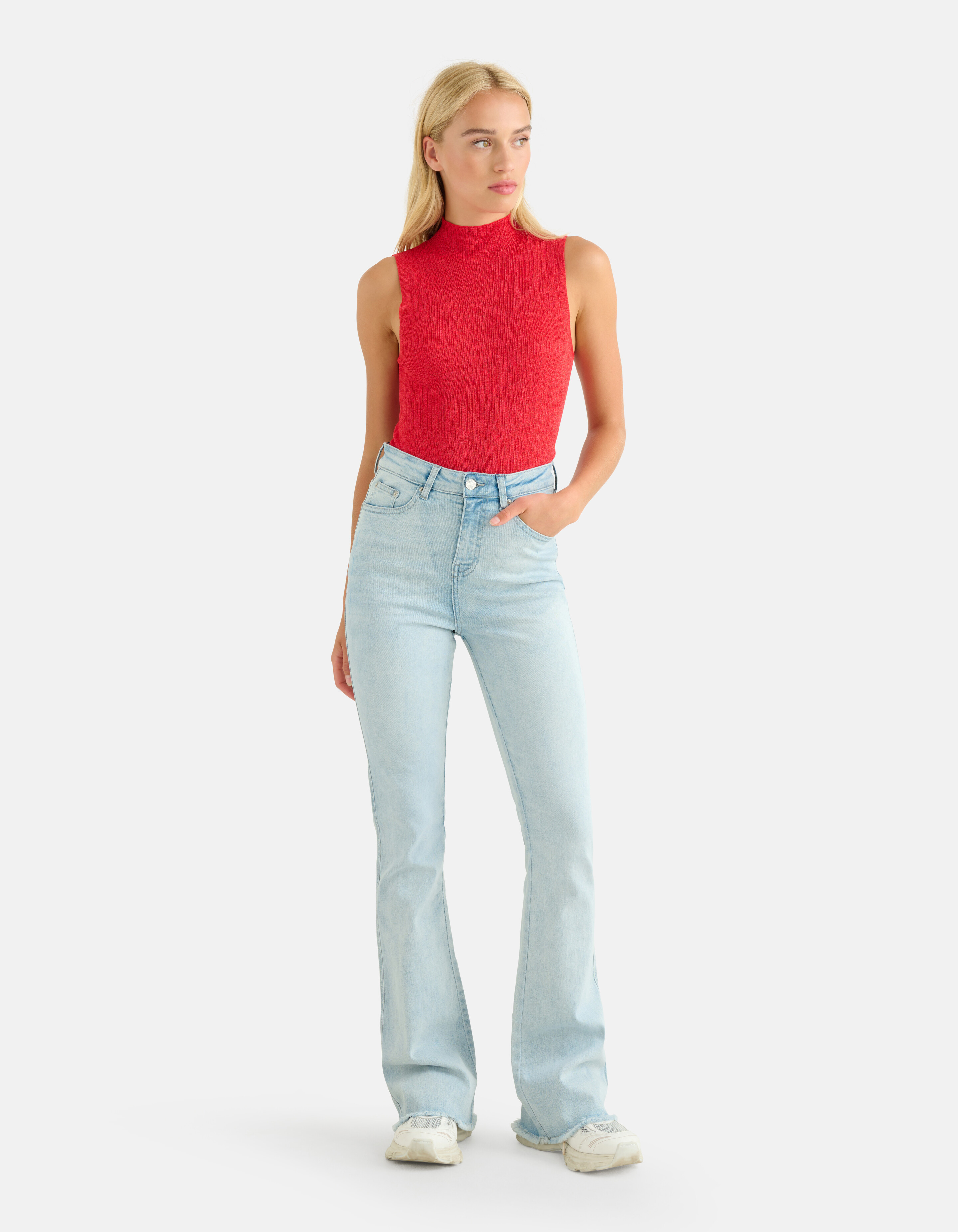 Glitter Top Rood SHOEBY WOMEN