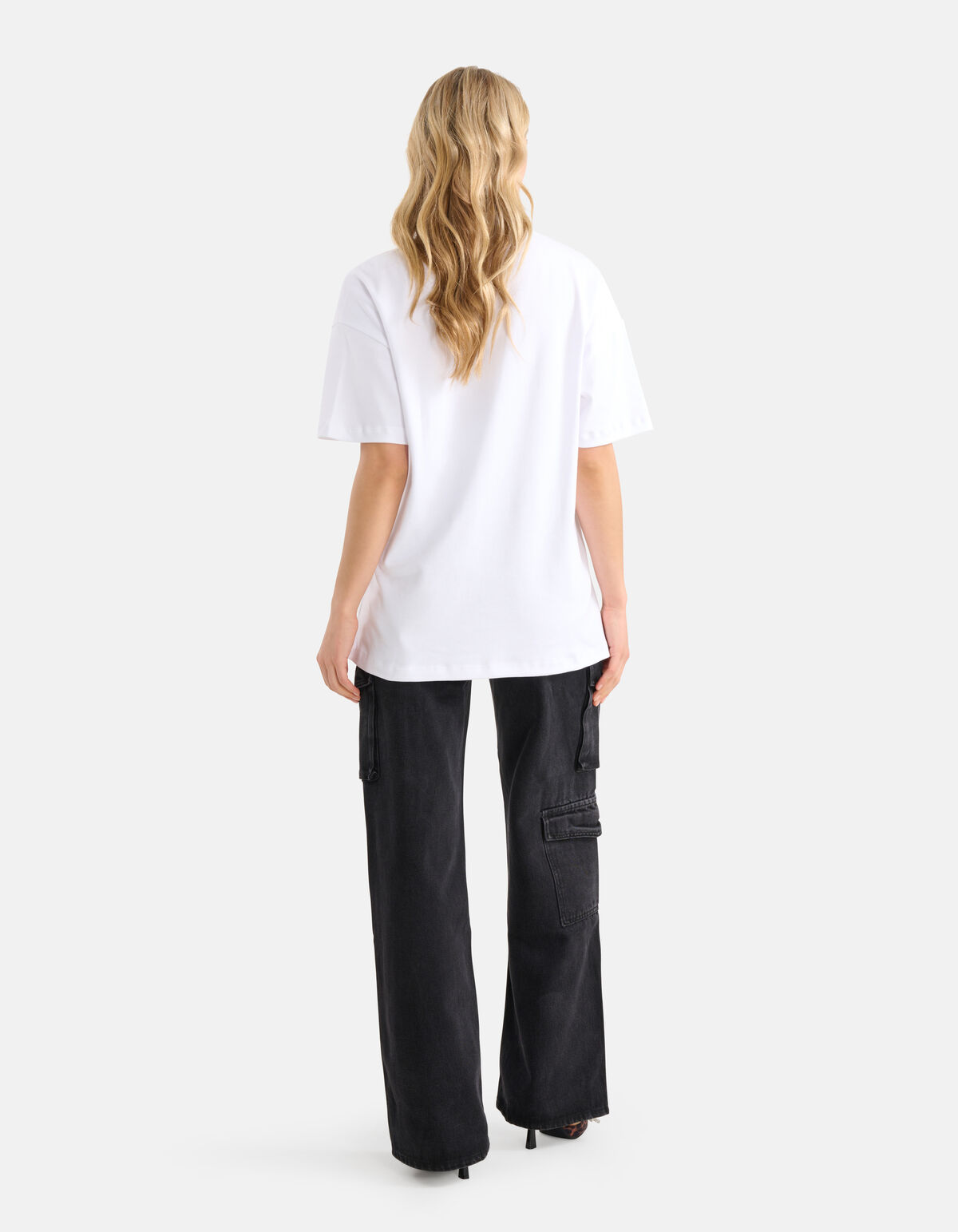 Oversized Basis T-shirt Wit SHOEBY WOMEN
