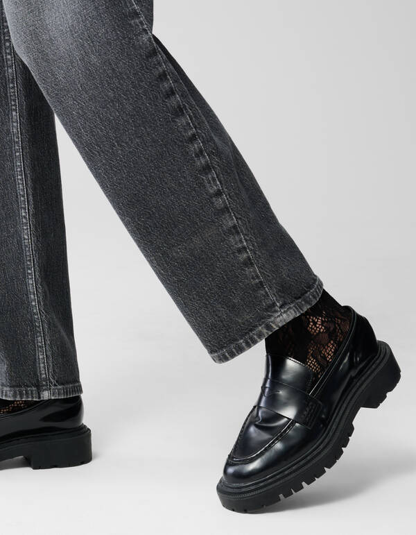 Kanten Sokken Zwart SHOEBY ACCESSOIRES