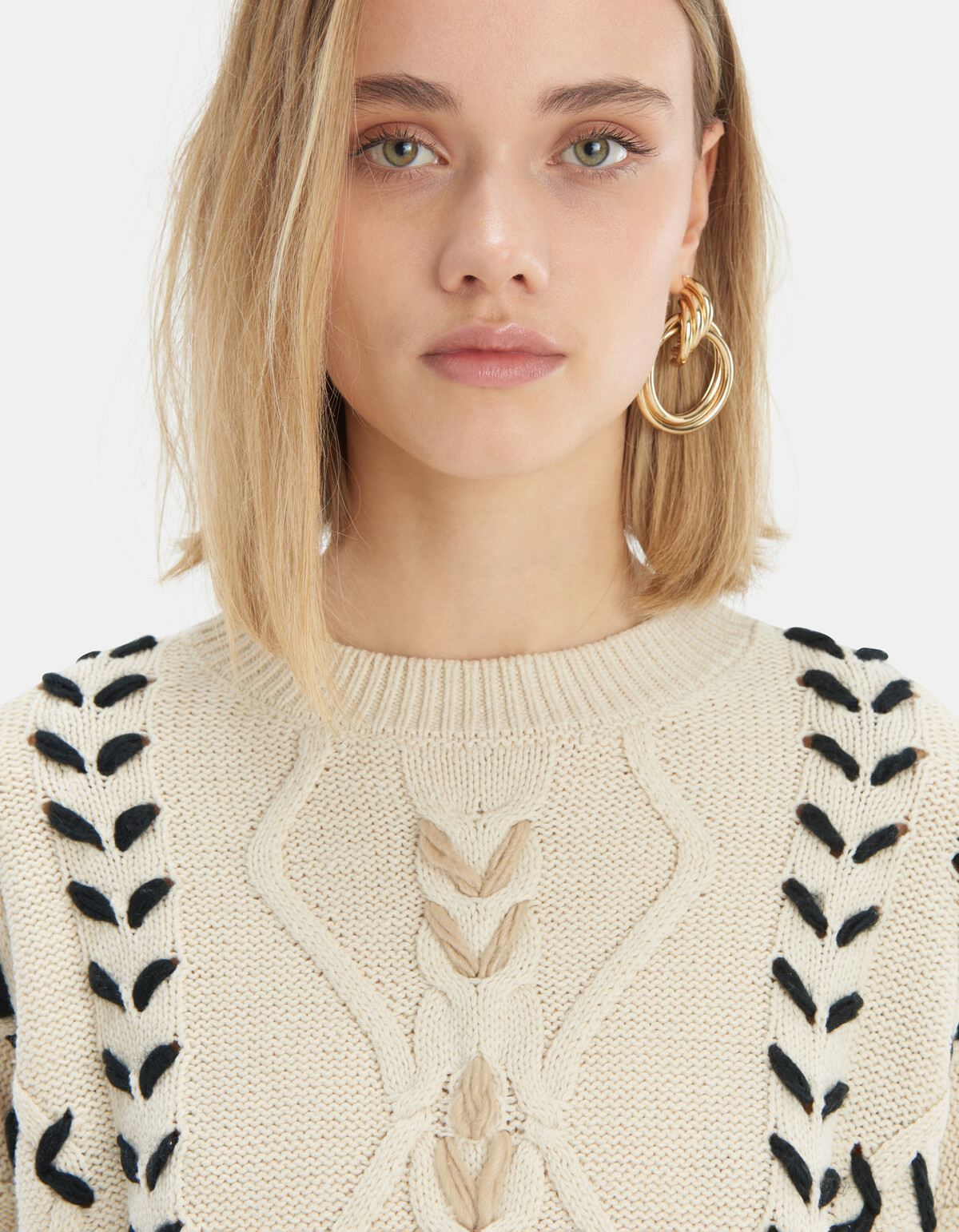 Cable string pullover EKSEPT
