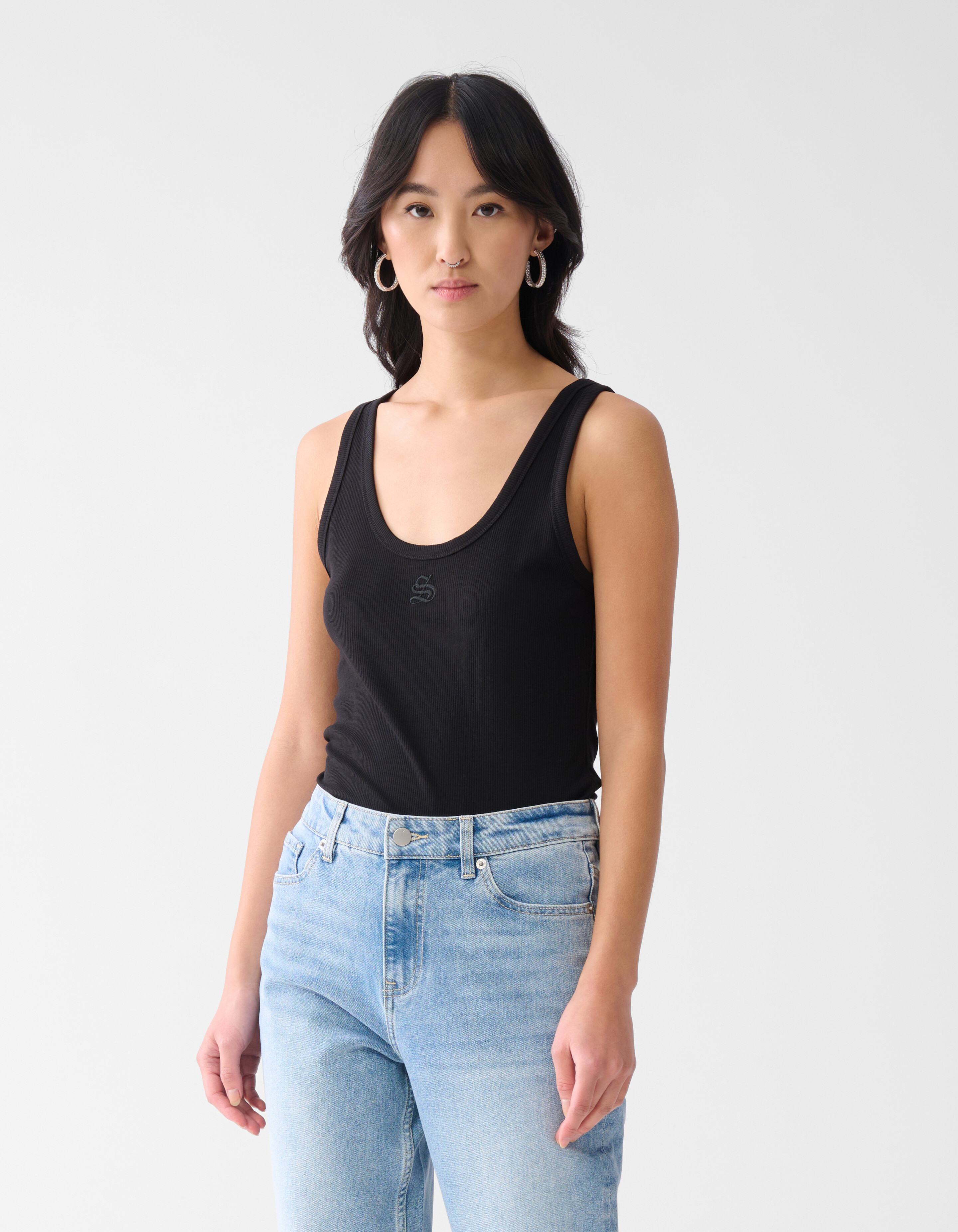 Shoeby Logo Tanktop Zwart SHOEBY WOMEN