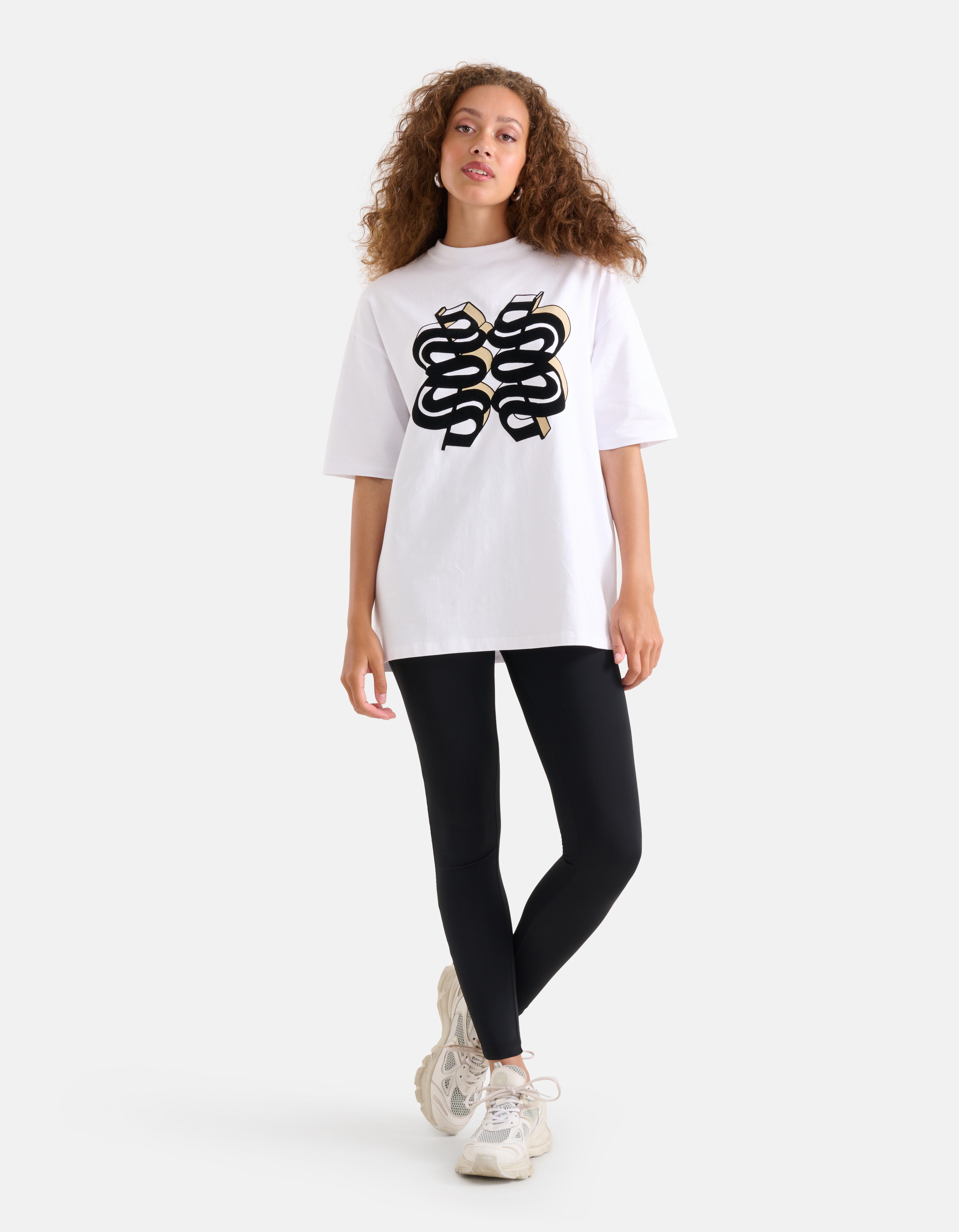 Velvet Artwork T-shirt Wit SHOEBY WOMEN