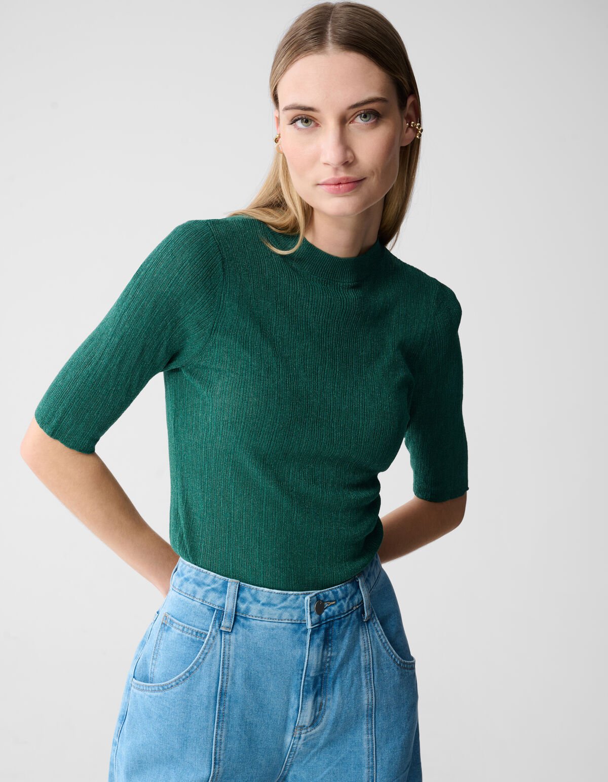 Structuur Top Groen SHOEBY WOMEN