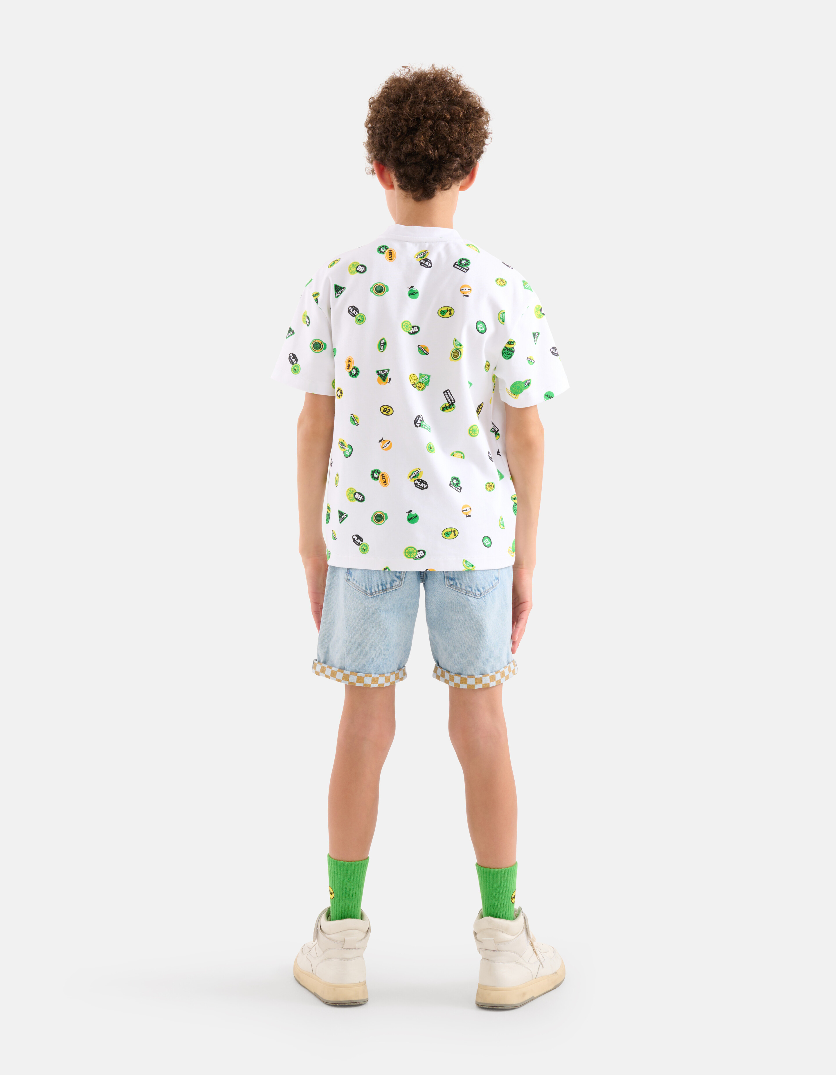 Heavy Printed T-shirt Wit By Dylan SHOEBY BOYS