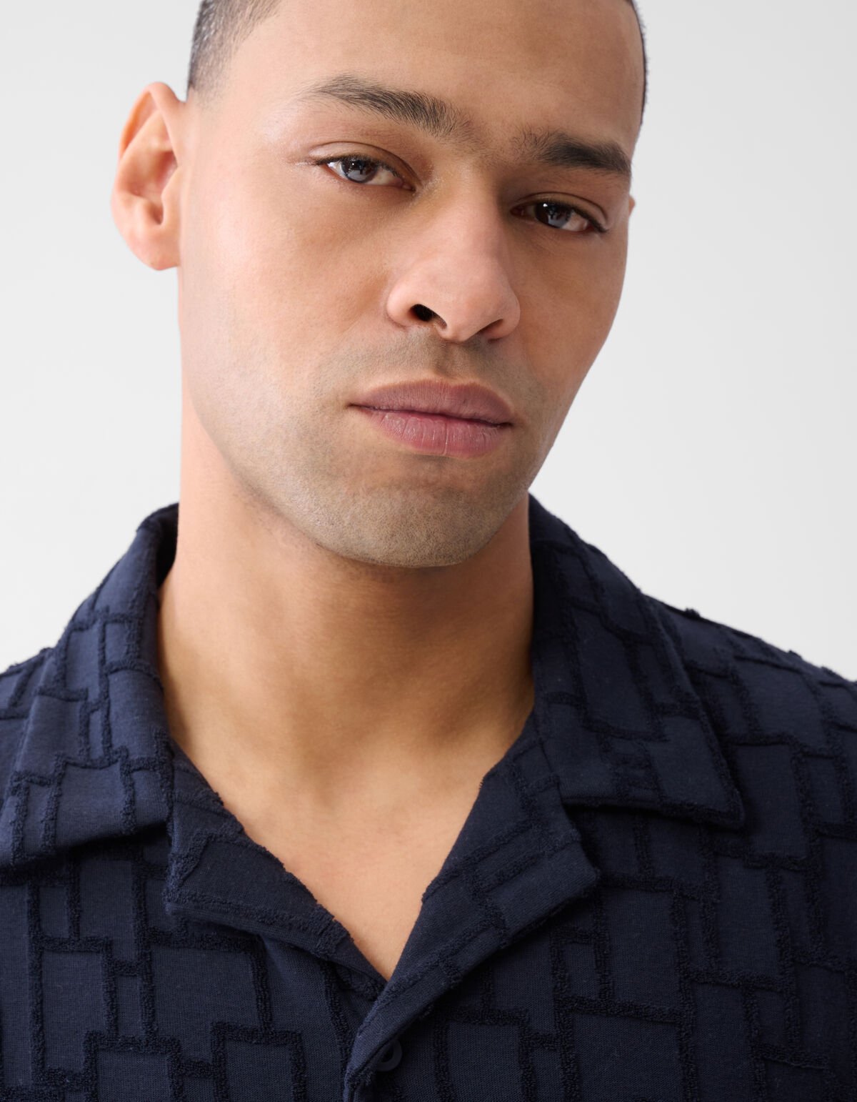 Structuur Shirt Blauw SHOEBY MEN