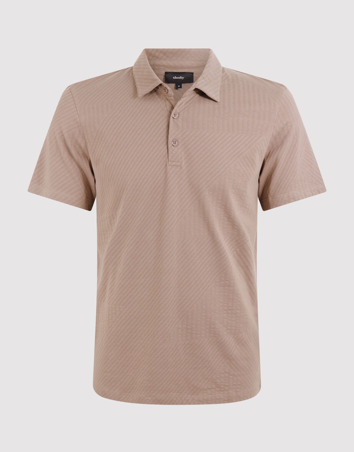 Jacquard Polo Lichtbruin SHOEBY MEN