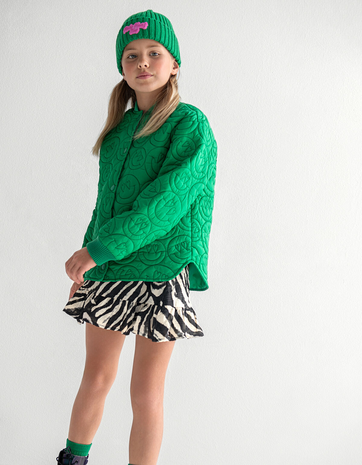 Zebraprint Rok Zwart/Beige SHOEBY GIRLS