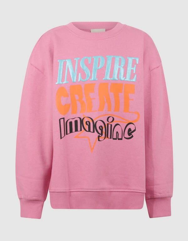 Inspire Artwork Sweater Roze SHOEBY GIRLS