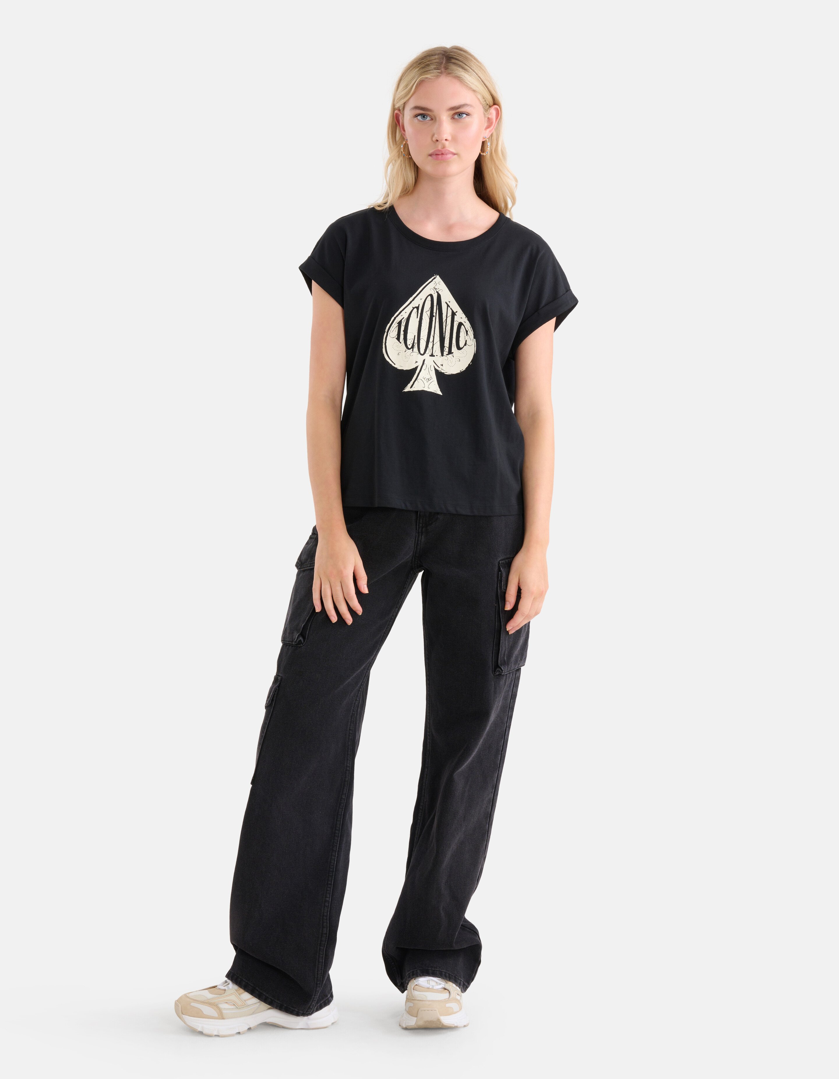 Artwork T-shirt Zwart SHOEBY WOMEN